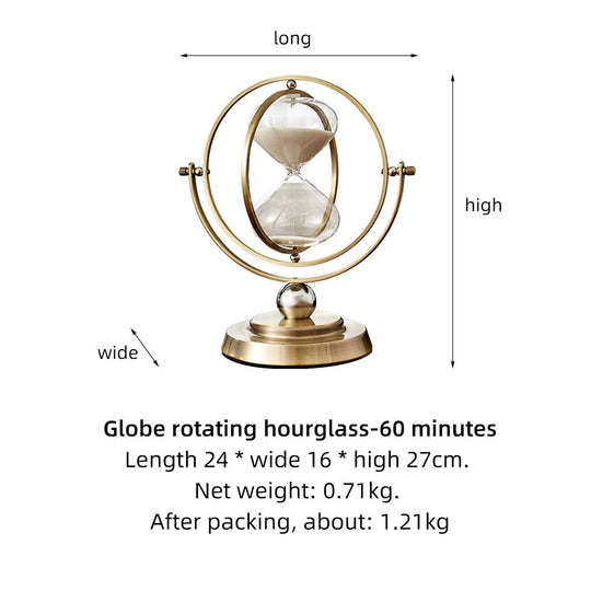 Metall Sanduhr Dekorativ für Zuhause Stilvoller Zeitmesser 4