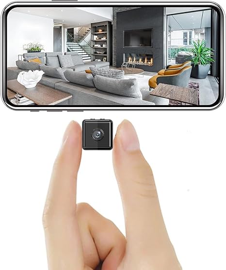 Mini Überwachungskamera Innen Außen WLAN mit Nachtsicht und Bewegungserkennung 0