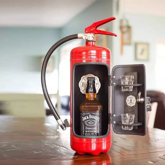 Minibar im Feuerlöscher-Design für die Hausbar 1