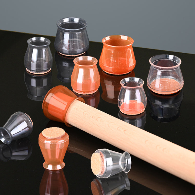 Möbel Bodenschutz Set für Stuhlbeine Rutschfest und Geräuschlos 6