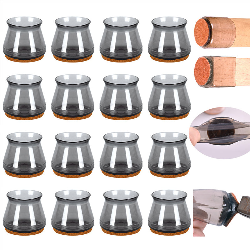 Möbel Bodenschutz Set für Stuhlbeine Rutschfest und Geräuschlos 7