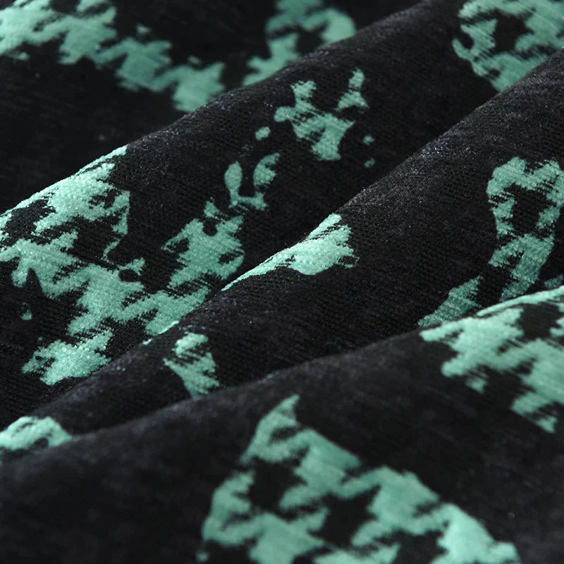 Herren Langarmhemd Stilvolles Patchwork Design Polyester 4