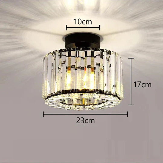 Moderne Deckenleuchte mit Kristallen für Wohnzimmer und Schlafzimmer, LED Deckenlampe, Stilvolle Raumbeleuchtung 0