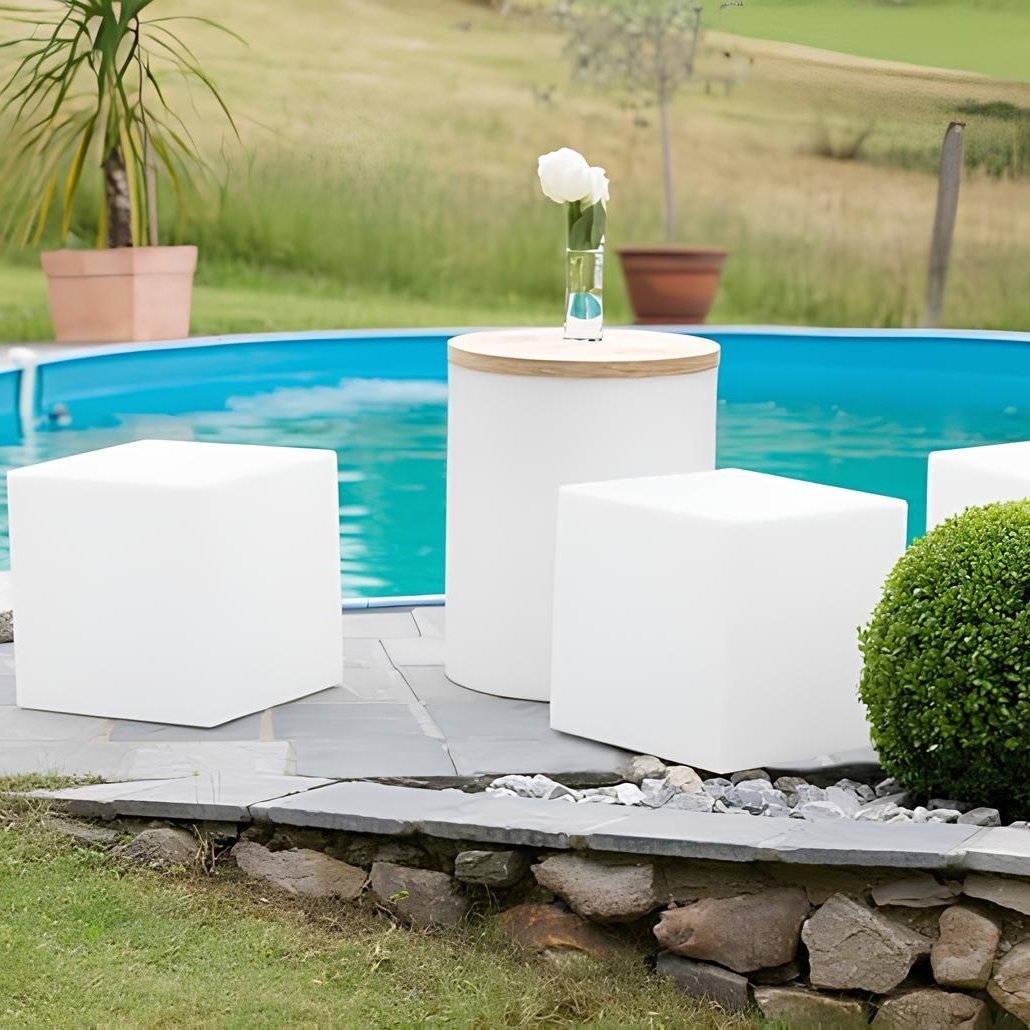Moderne Gartenlampe Würfelform für stilvolle Beleuchtung 5