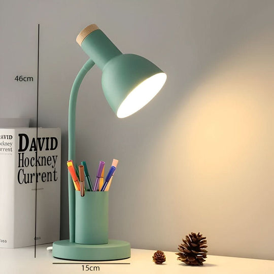 Moderne LED-Schreibtischlampe mit Stifthalter und drei Lichtmodi 7