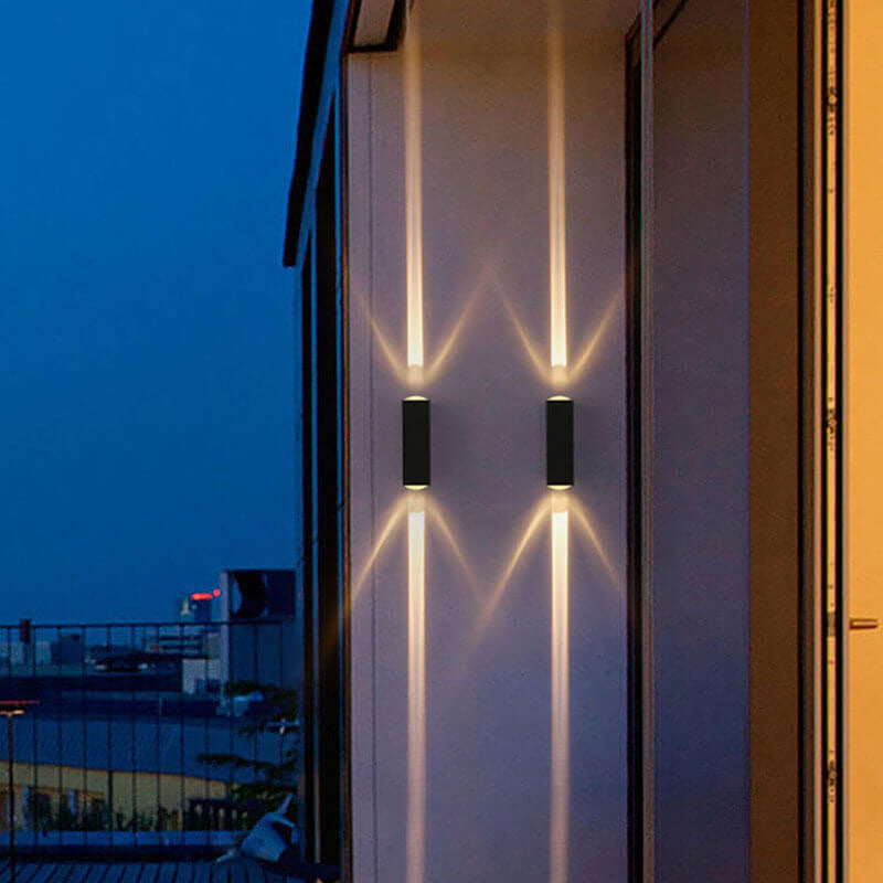 Moderne LED-Wandleuchte für den Außenbereich 0