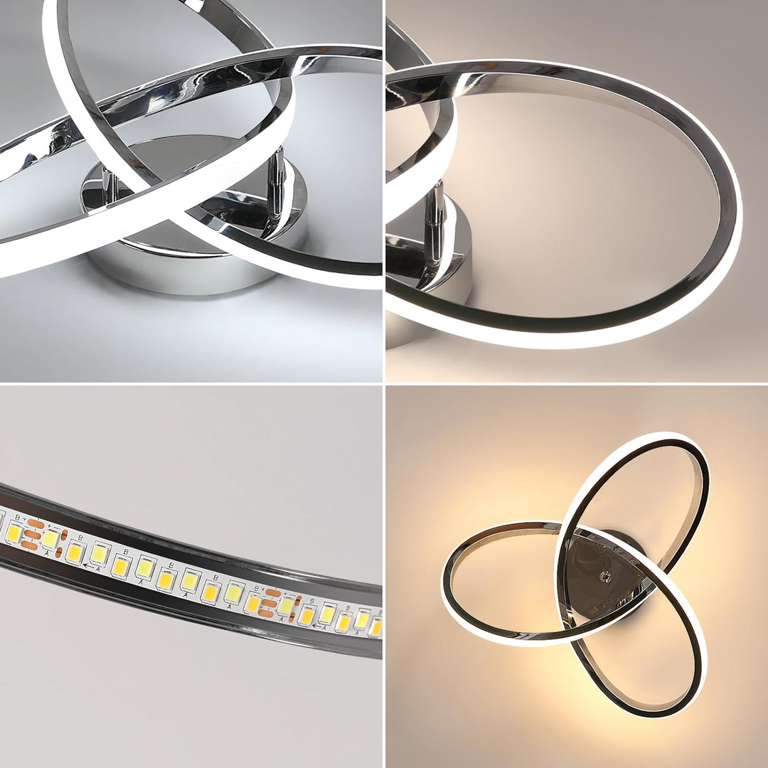 Moderne LED Deckenleuchte Blumendesign für Wohnzimmer und Wohnräume 1