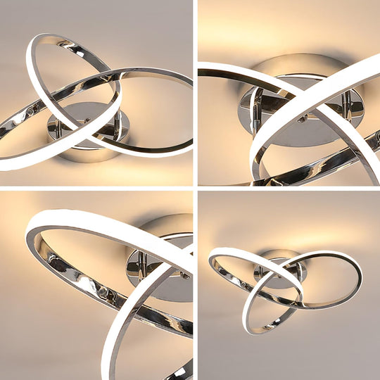 Moderne LED Deckenleuchte Blumendesign für Wohnzimmer und Wohnräume 2