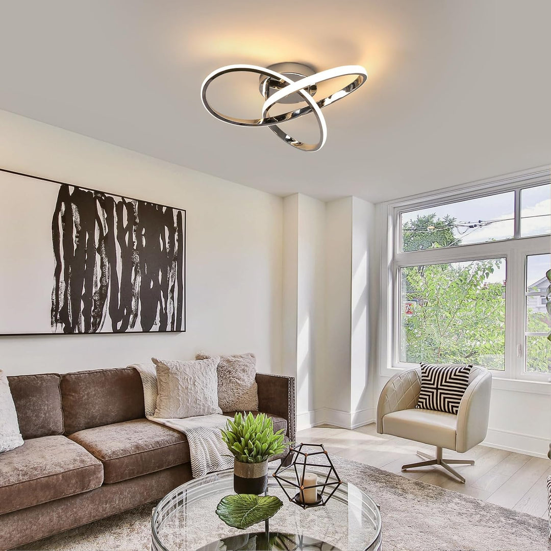 Moderne LED Deckenleuchte Blumendesign für Wohnzimmer und Wohnräume 4