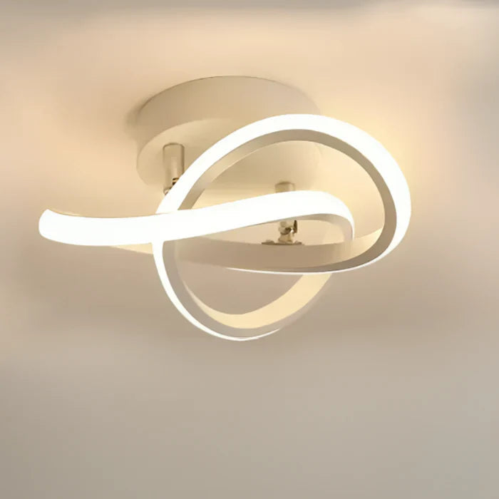 Moderne LED Deckenleuchte Doppelring Design für Wohnzimmer und Büro 9