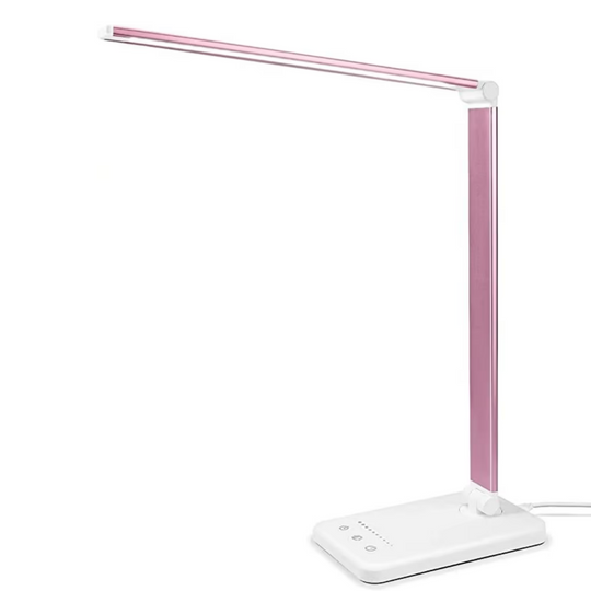 Moderne LED Tischleuchte mit USB-Anschluss und Dimmfunktion für Schreibtisch und Nachttisch 1