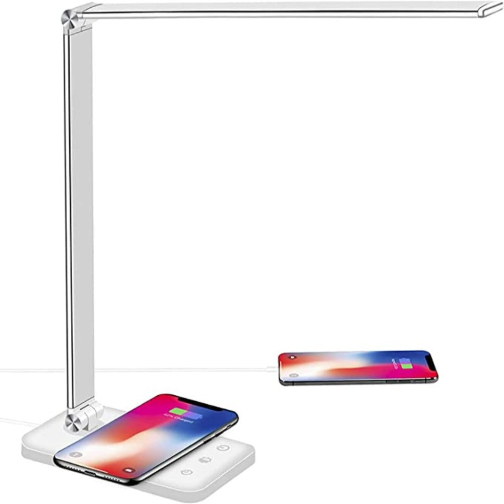 Moderne LED Tischleuchte mit USB-Anschluss und Dimmfunktion für Schreibtisch und Nachttisch 5