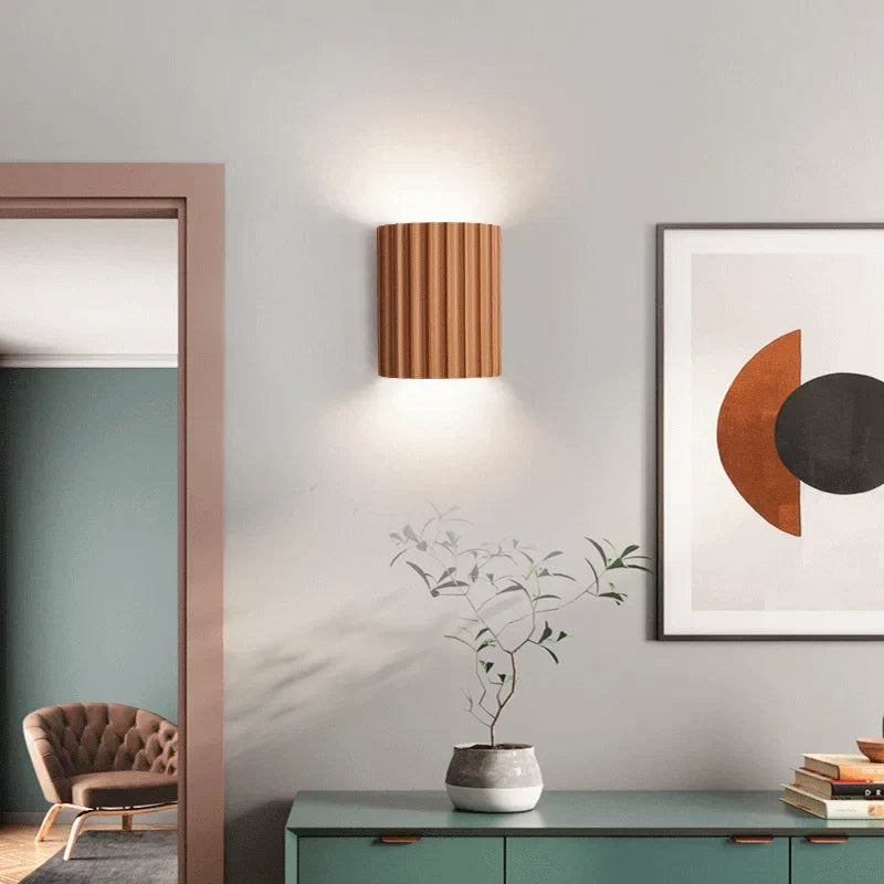 Moderne LED Wandleuchte Nordisch Minimalistisch Hars für Wohnzimmer Schlafzimmer Flure Büros 1
