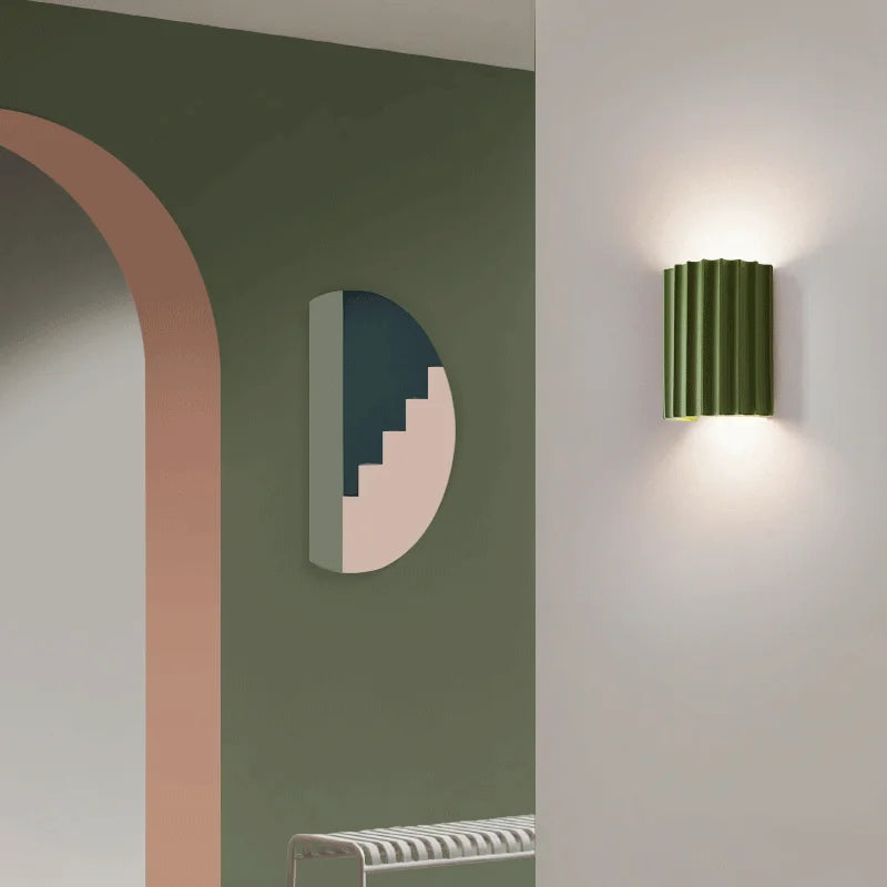Moderne LED Wandleuchte Nordisch Minimalistisch Hars für Wohnzimmer Schlafzimmer Flure Büros 2