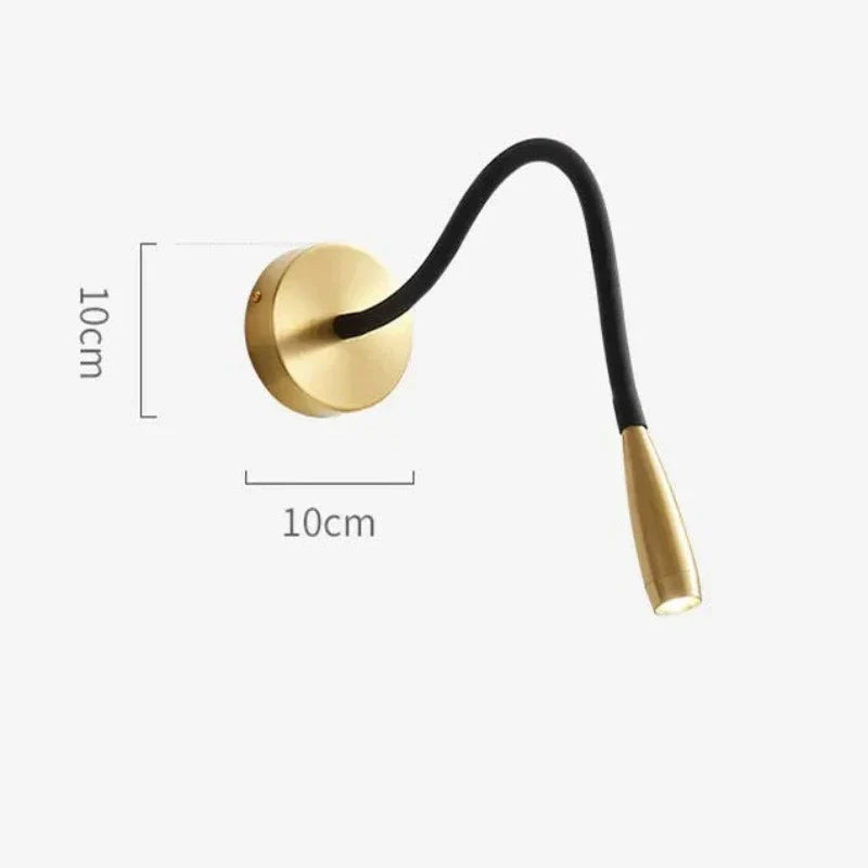 Moderne LED Wandleuchte Schwarz mit Flexiblem Arm für Wohnzimmer und Schlafzimmer 5