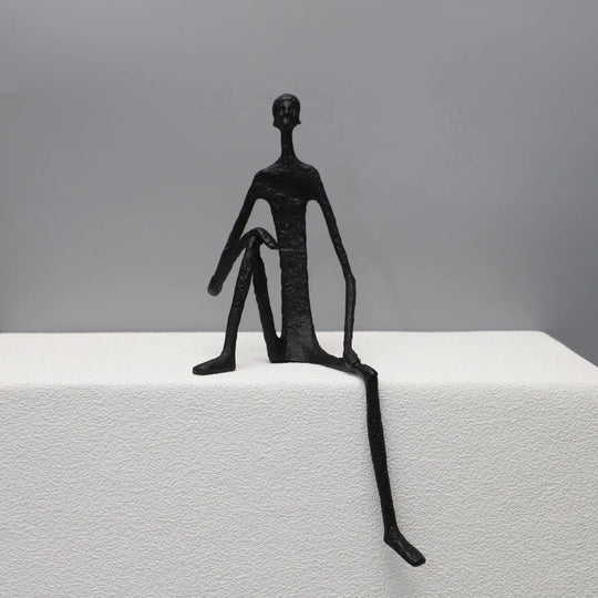 Moderne Metallfiguren Skulpturen Set für Dekoration 4