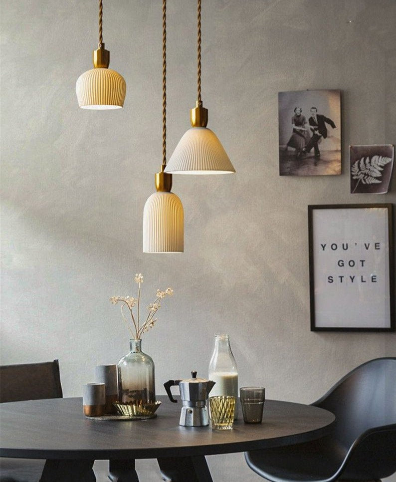Moderne Pendelleuchte Skandinavisch für Esszimmer, Hängelampe mit Verstellbarer Hängelänge 8