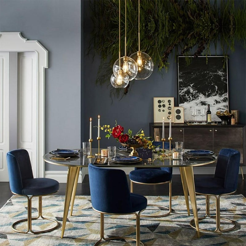 Moderne Pendelleuchte mit Glaskugel für Esszimmer und Wohnräume 6