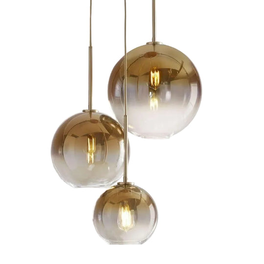 Moderne Pendelleuchte mit Glaskugel für Esszimmer und Wohnräume 9