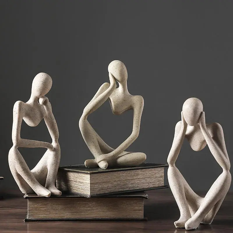 Moderne Skulptur Frau Figur für Büro und Zuhause 5