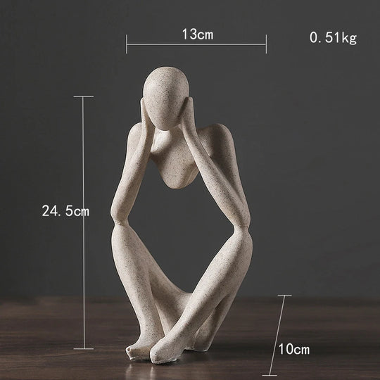 Moderne Skulptur Frau Figur für Büro und Zuhause 7