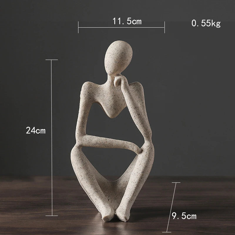 Moderne Skulptur Frau Figur für Büro und Zuhause 9