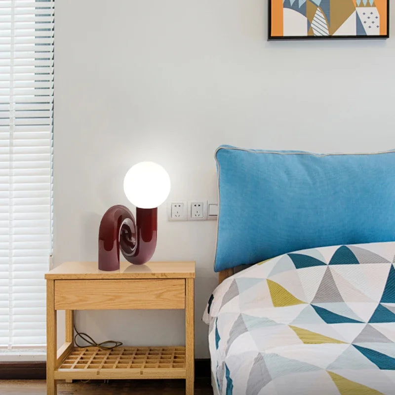 Moderne Tischleuchte Glaskugel Minimalistisch für Wohnzimmer und Schlafzimmer 1