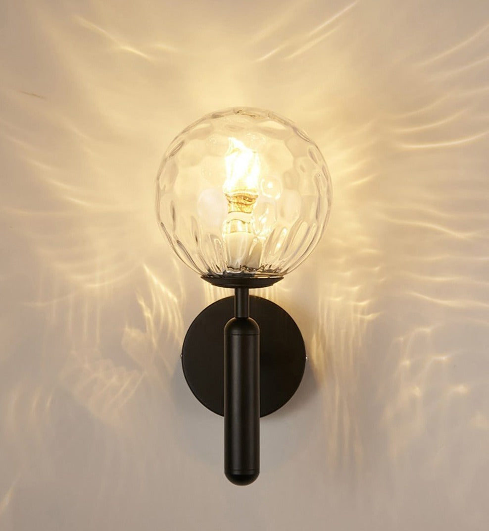 Moderne Wandleuchte Innen mit Glaskugel Design für Schlafzimmer und Flure 10