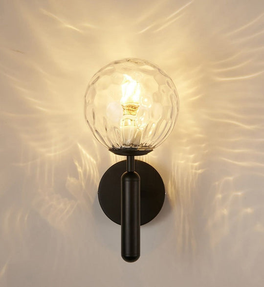 Moderne Wandleuchte Innen mit Glaskugel Design für Schlafzimmer und Flure 10