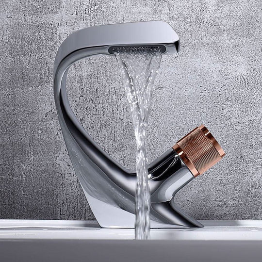 Moderne Waschtischarmatur Wasserfall-Design für stilvolle Badezimmer Armaturen Bad 12
