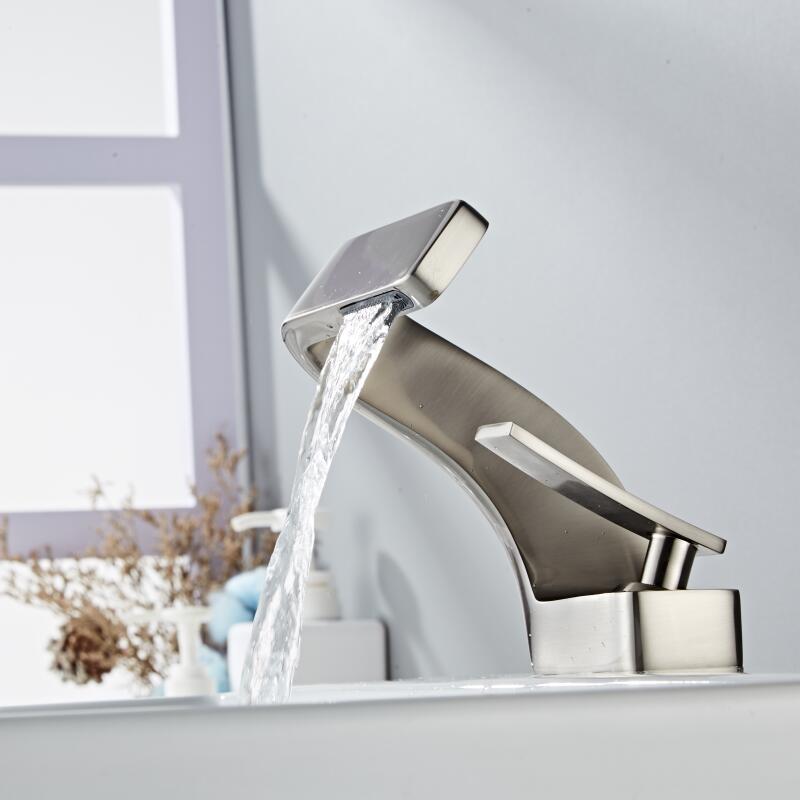 Moderner Wasserhahn Küche Bad Mit Geschwungenem Design Küchenarmatur 11