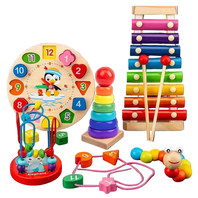 Montessori-Spielzeugset für Babys – Kreatives Lernen für die Kleinsten 0