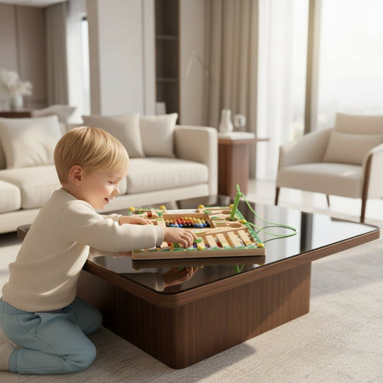 Montessori Magnetlabyrinth für Kinder – Lernspiel mit Zahlen und Farben 1
