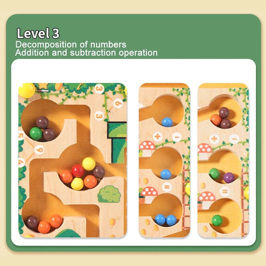 Montessori Magnetlabyrinth für Kinder – Lernspiel mit Zahlen und Farben 5