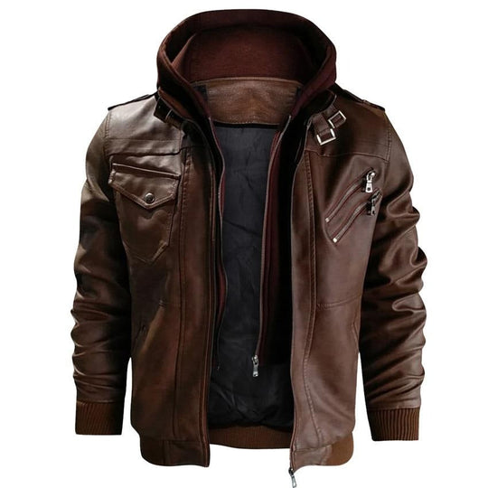 Motorrad-Lederjacke Für Männer