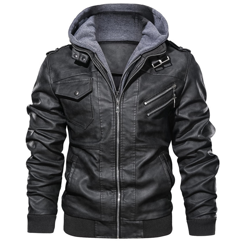 Motorrad-Lederjacke Für Männer
