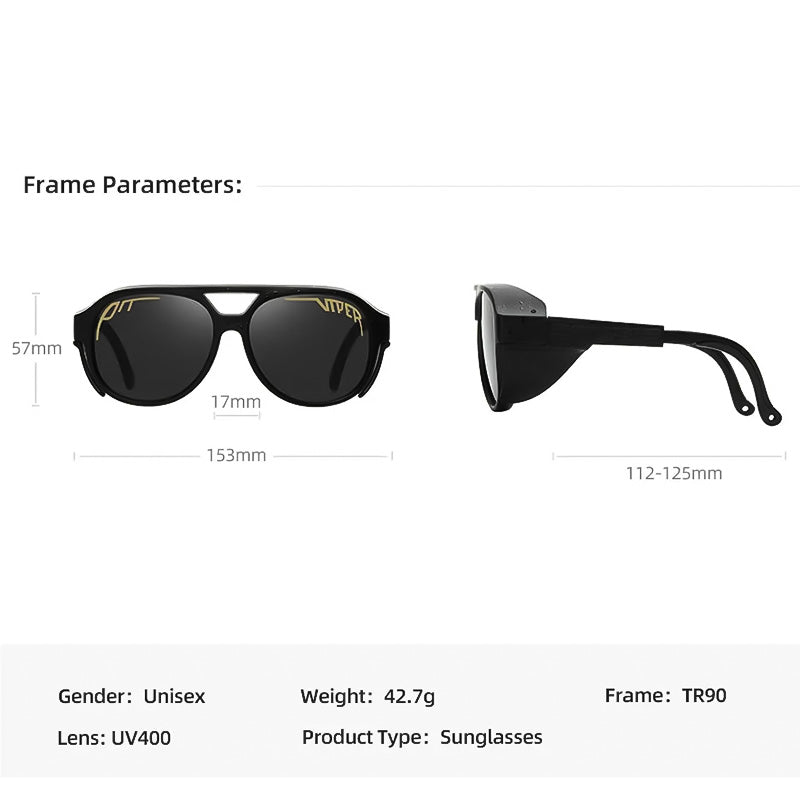 Motorrad Sonnenbrille Winddicht UV400 Schutz für Brille Motorradfahrer 2