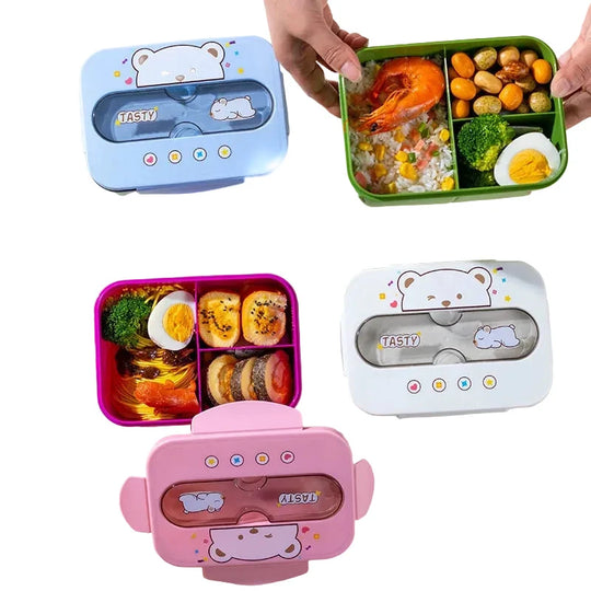 Multifunktionale Bento-Lunchbox mit vielseitigen Fächern für Damen und Herren 0