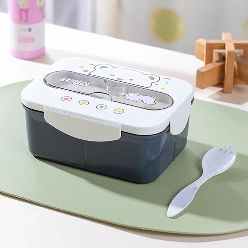 Multifunktionale Bento-Lunchbox mit vielseitigen Fächern für Damen und Herren 17