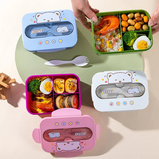 Multifunktionale Bento-Lunchbox mit vielseitigen Fächern für Damen und Herren 2