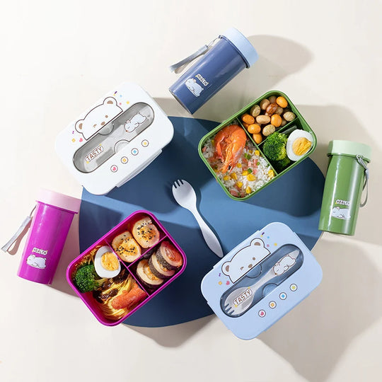 Multifunktionale Bento-Lunchbox mit vielseitigen Fächern für Damen und Herren 5
