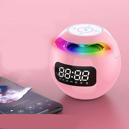 Multifunktionale Weckeruhr mit Bluetooth Lautsprecher und Nachtlicht 0