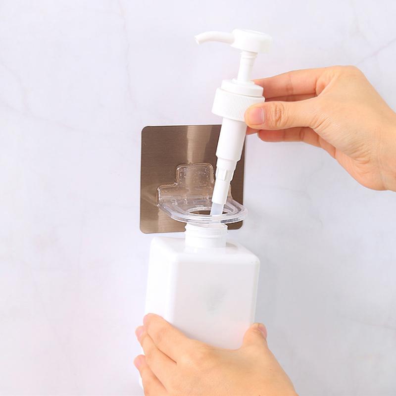 Multifunktionaler Flaschenhalter für Duschgel und Shampoo, platzsparend und einfach zu installieren 2
