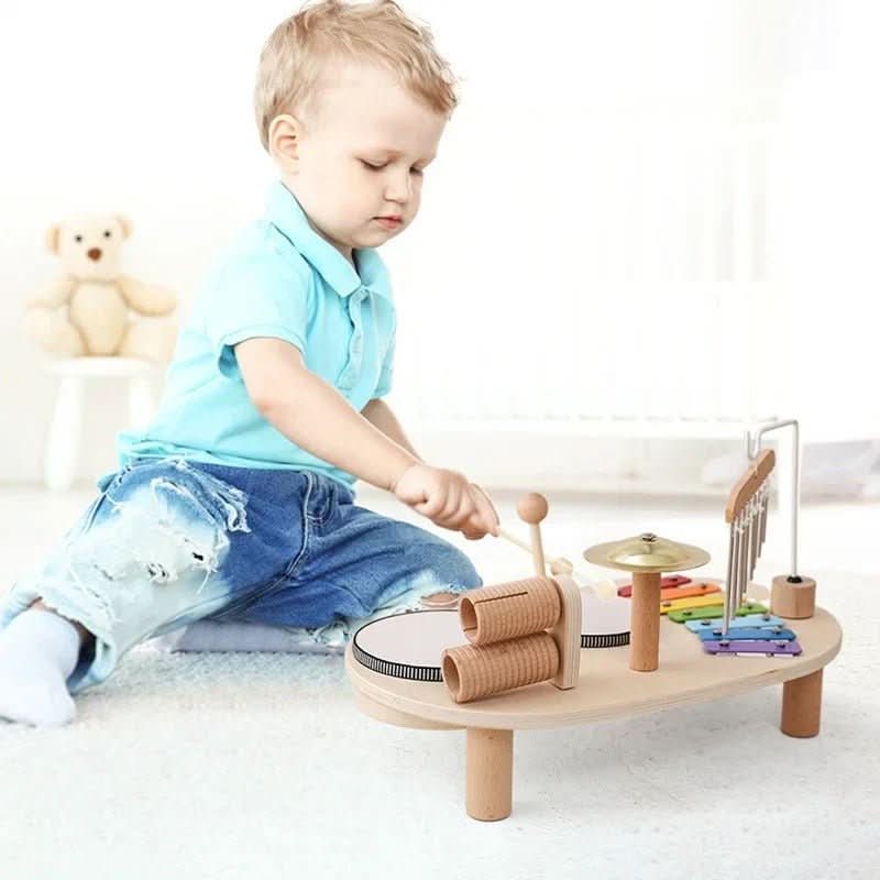 Musikalisches Holzspielzeug-Set für Babys ab 12 Monaten 1