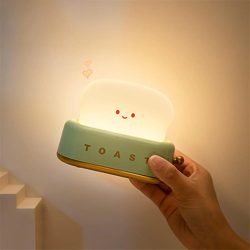 Nachtlicht Kinder Toaster Design mit Verstellbarer Helligkeit – Lustige Nachttischlampe für Kinderzimmer und Badezimmer 1