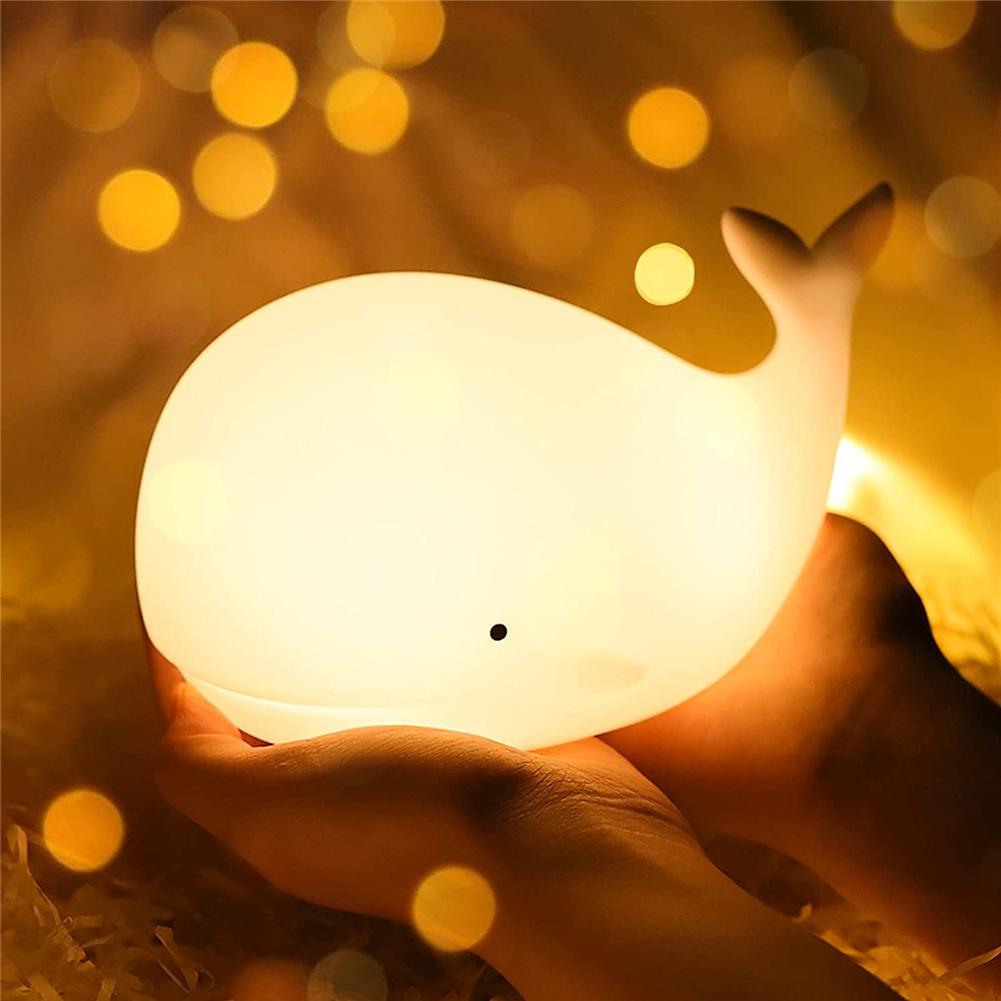 Nachtlicht Kinder Wal Design LED für Sanftes Licht im Kinderzimmer 2