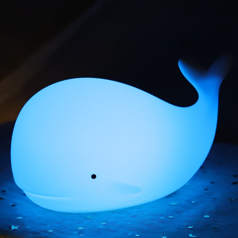 Nachtlicht Kinder Wal Design LED für Sanftes Licht im Kinderzimmer 3