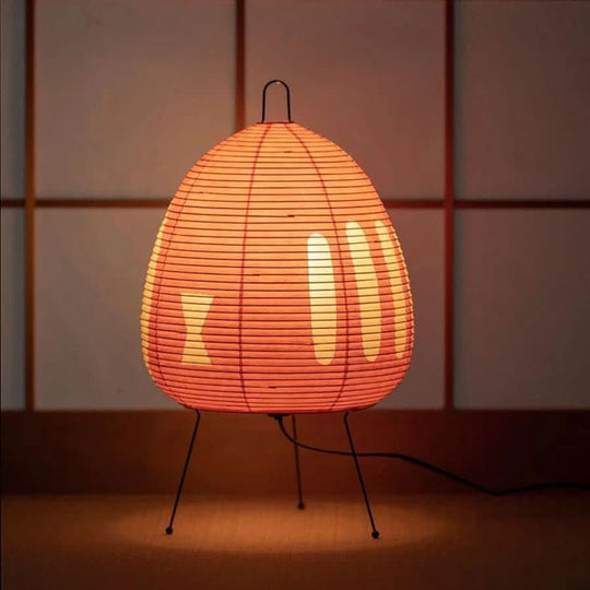 Nachttischlampe Japanisches Design mit Sanftem Licht für Wohnzimmer und Schlafzimmer 11