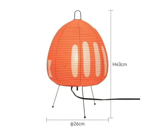 Nachttischlampe Japanisches Design mit Sanftem Licht für Wohnzimmer und Schlafzimmer 6