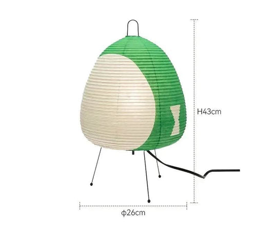 Nachttischlampe Japanisches Design mit Sanftem Licht für Wohnzimmer und Schlafzimmer 8